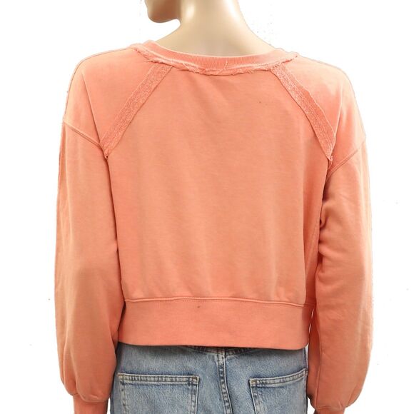 Anthropologie Daily Practice Pardon our Dust Crop Sweatshirt Top XS NWT 284190 - Picture 7 of 8